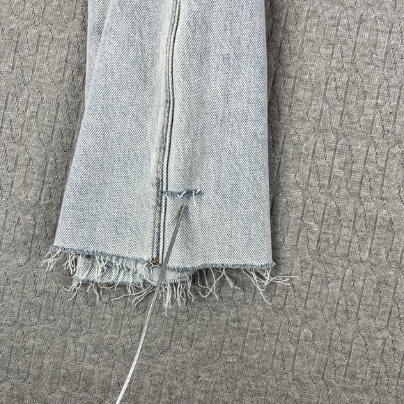 American Eagle baggy wide leg High Rise Jeans women 6/30X30 Light Wash - Picture 9 of 15